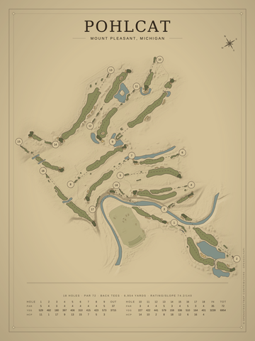 Pohlcat Course Map poster