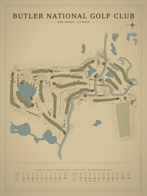 Illinois golf course maps