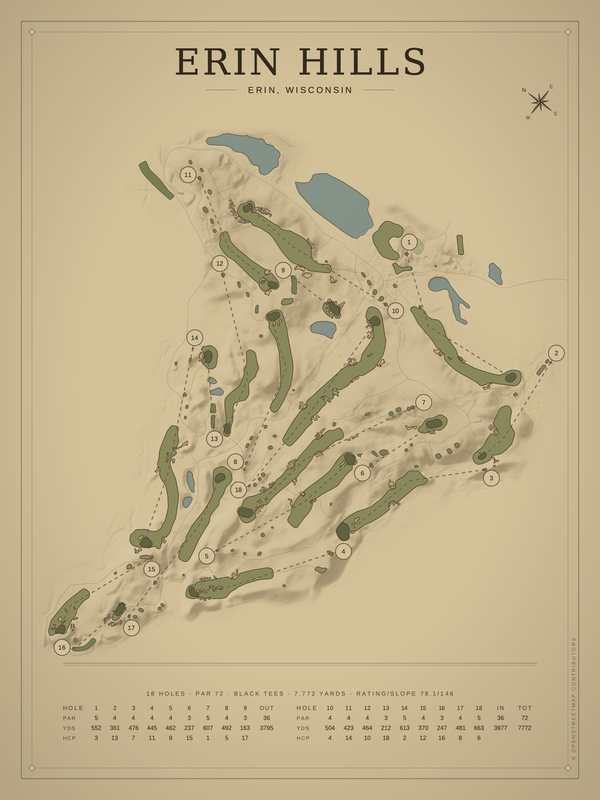 Wisconsin golf course maps