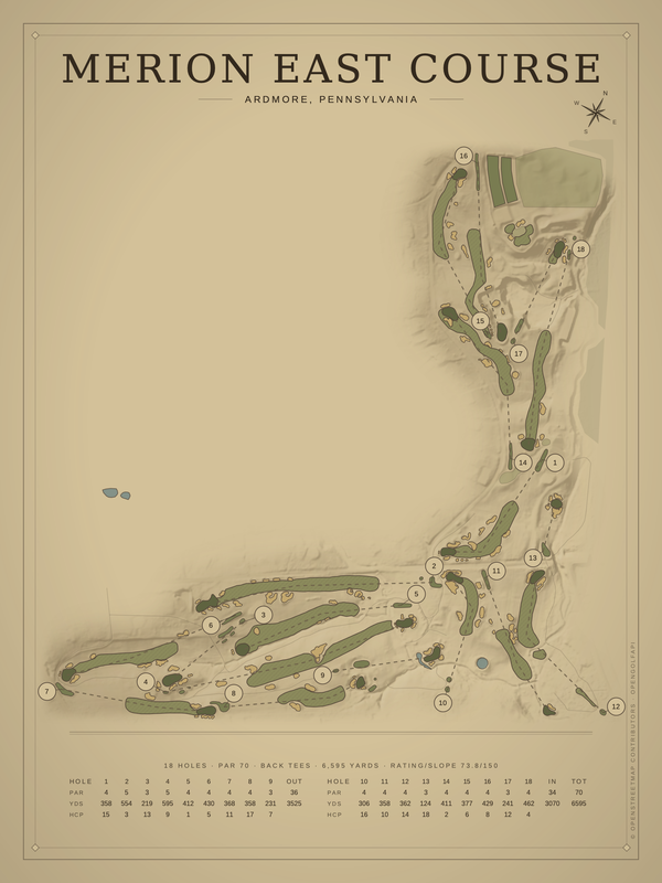 Pennsylvania golf course maps