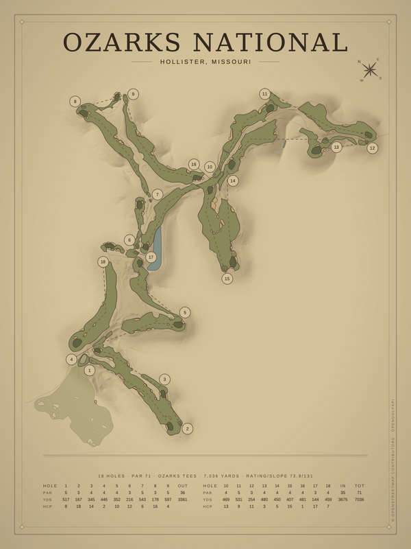 Missouri golf course maps