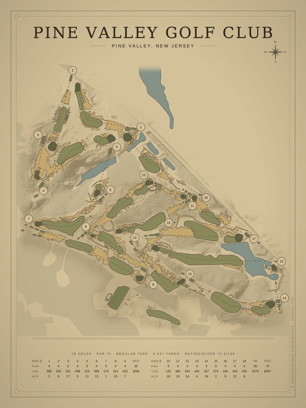 New Jersey golf course maps
