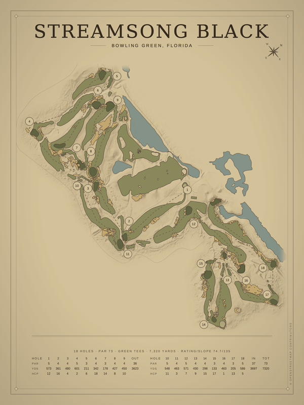 Florida golf course maps
