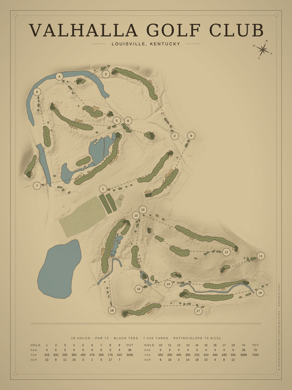 Kentucky golf course maps