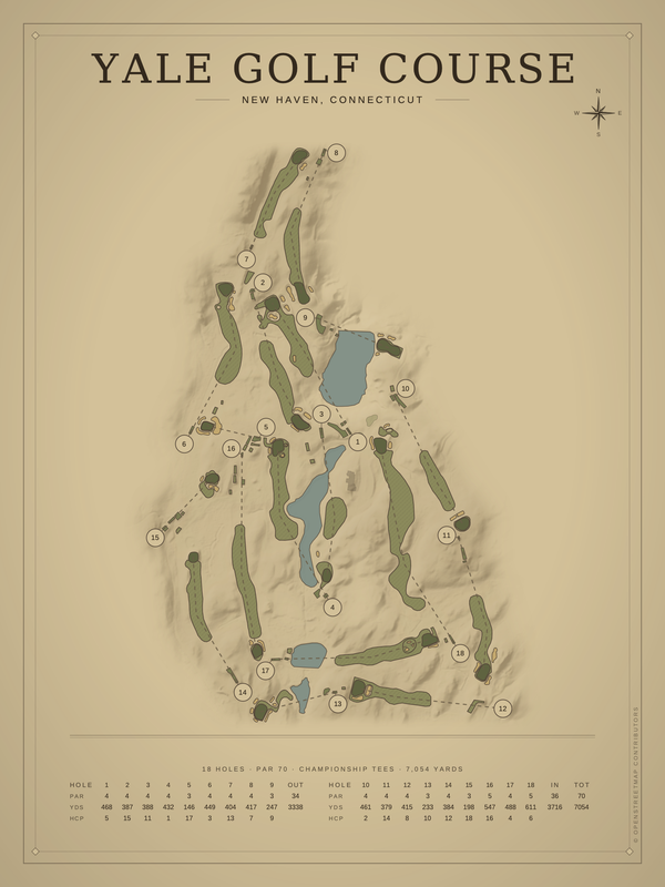 Connecticut golf course maps