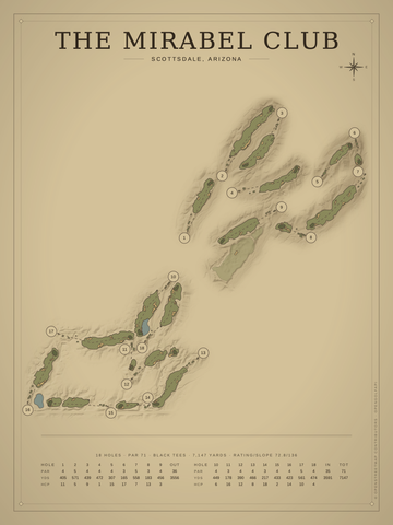 The Mirabel Club Course Map poster