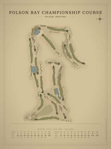 Polson Bay Championship Course Map poster
