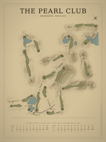 The Pearl Club Course Map poster