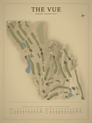 The VUE Course Map poster