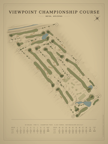 Viewpoint Championship Course Map poster