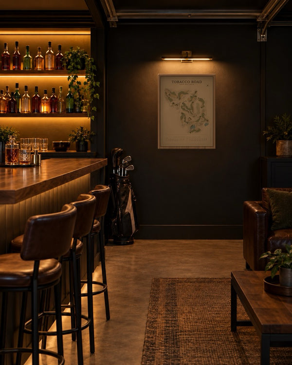 Tobacco Road map in a bar